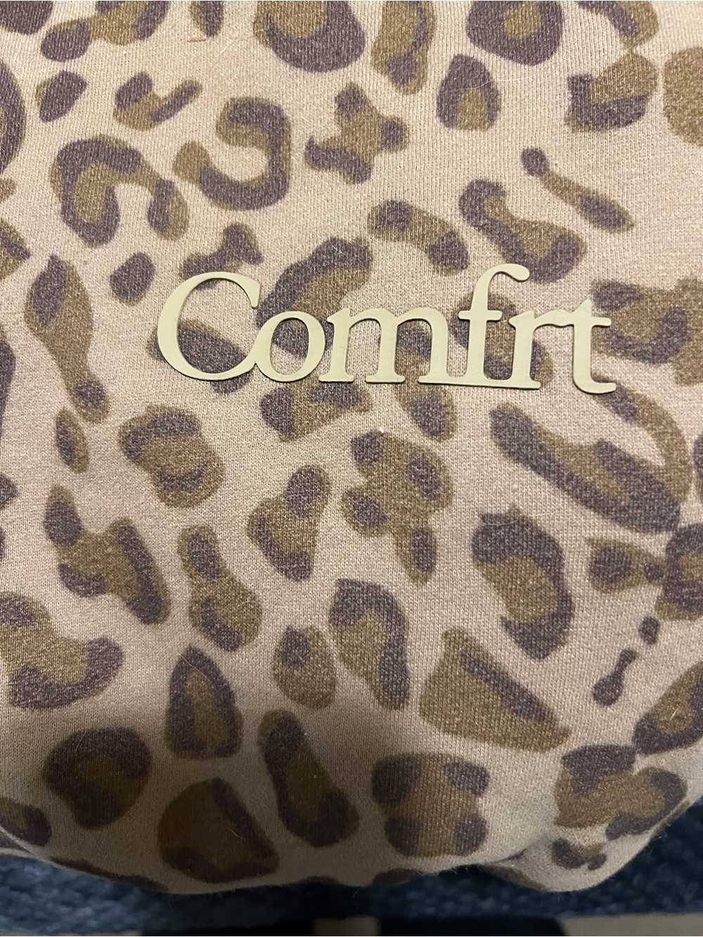 Comfort Women's Leopard Print Joggers & Hoodie Set - Tan/Brown - Picture 3 of 5